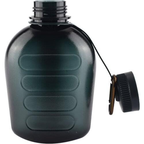 1000ML Large Capacity Water Bottle Portable Kettle Army Green Outdoor Sports Kettle Army Green Canteen