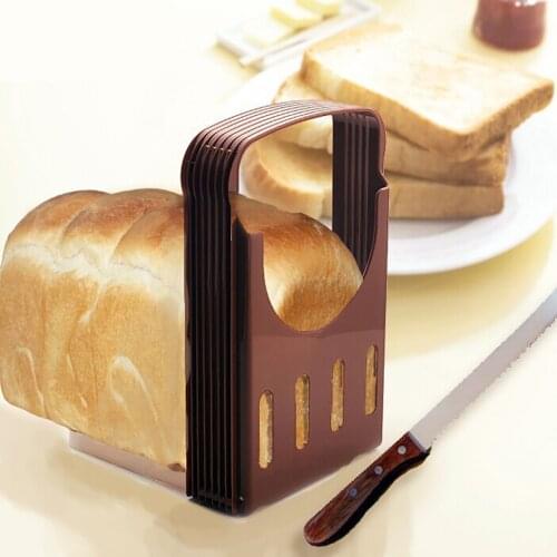 Practical Bread Slicers Adjustable Bagel Cutter Toast Slicer Bread Loaf Cutter Sandwich Slicing Tool Folding Maker Appliance #5