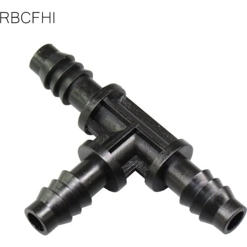 RBCFHl 10PCS Garden Irrigation 8/11 Hose Barb Tee Quick Connector Drip Water Splitter 3-Way Water Divider Watering Tool
