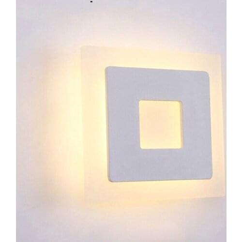 18w Super Bright LED Wall Lamp Headboard Lamp Acrylic shade Aluminium Bedside Lamp Indoor Background Wall Sconce AC85-265V LP27