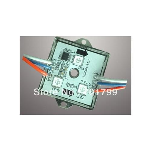 20pcs DC12V WS2811 LED pixel module,0.72W;IP68;3pcs 5050 SMD RGB LED