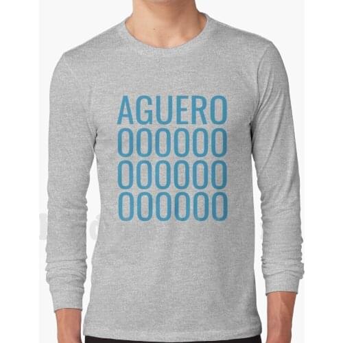 12 Hoodie Long Sleeve Blue City Football Text Footy Epl Premier De Bruyne United Aguero Silva Support