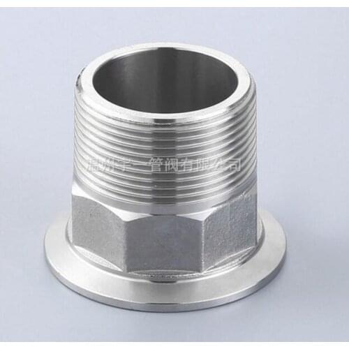 Tri-clamp X Male adapter 1.5'' tri clamp X 1/2" BSP