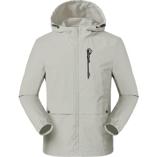 Camping Climbing Windbreaker Slim Skin Jackets Hydrophobic Trekking Hiking Jackets Men Anti-Fouling Waterproof Outdoor Coats