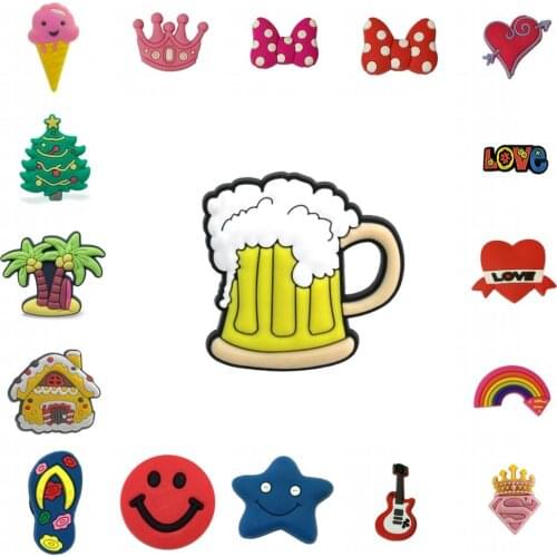 1pcs PVC Shoe Buckles Shoe Charms Fit For Shoes&wristbands with Holes Furniture Accessories