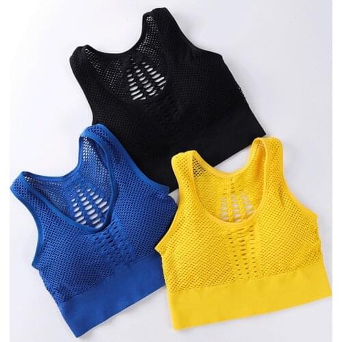 2pcs/lot Women Sports Bra Top Seamless Sexy Hollow Lingerie Shockproof Underwear Wirefree Bralette Plus Size Bra bh Comfort Inti