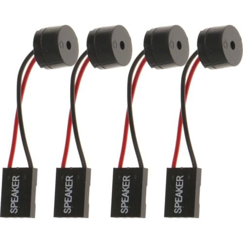 4pcs Desktop Computer Motherboard CPU Internal Speaker Buzzer Beeper for connecting the front panel of the motherboard