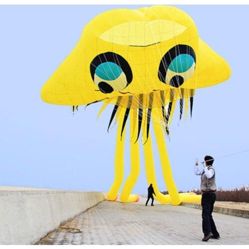 5m Jellyfish Kite 3D Octopus Soft Kite Marine Animal Kite Children Gift Outdoor Sports Fun Flying Tool Free Shipping Kids Toys