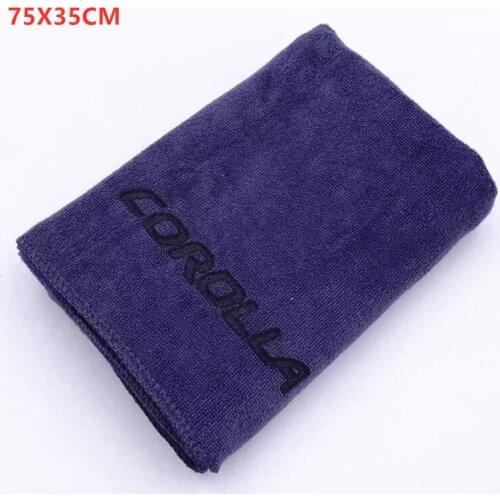 75x35 cm For Toyota Corolla Car Wash Microfiber Towel Car Cleaning Drying Cloth Hemming car styling car accessaries