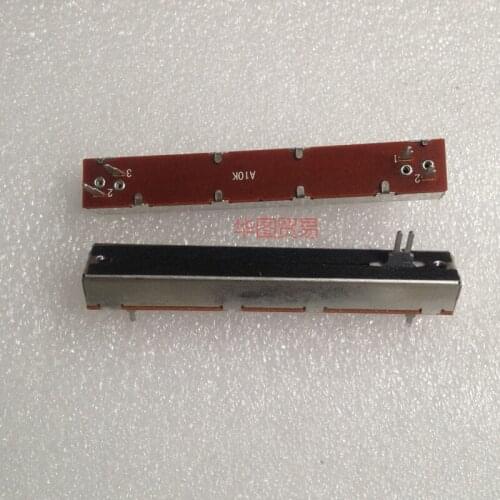 8pcs length 88mm A10K A103 10KA mixer slide potentiometer fader / 4 foot mono stroke 60mm