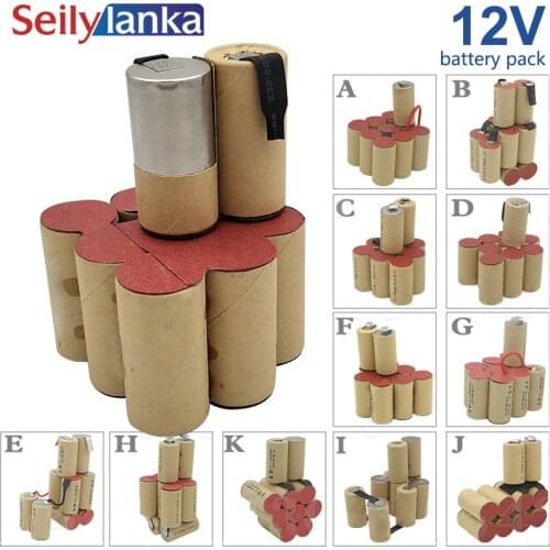 12V 4000mAh Ni MH battery pack Welding custom tool cd for Black Decker Bosch Dewalt FESTOOL Hilti Hitachi Makita Metabo Fein
