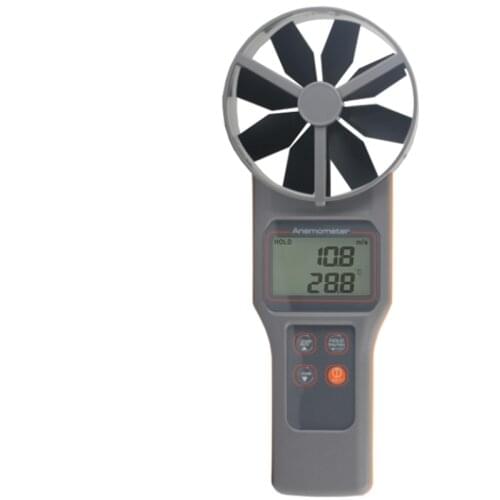 AZ 8917 10 cm Vane Temperature & RH% Air Flow Meter Max./Min.Value,Hold Function,Measures Air Velocity,Volume,Temperature,Etc