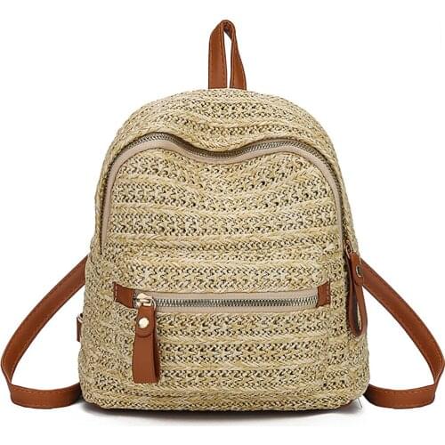 BAONEWNEW Women's Wicker Backpacks