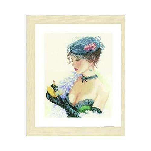Lady with Lipstick cross stitch package sexy beauty women cloth cotton thread embroidery DIY handmade needlework