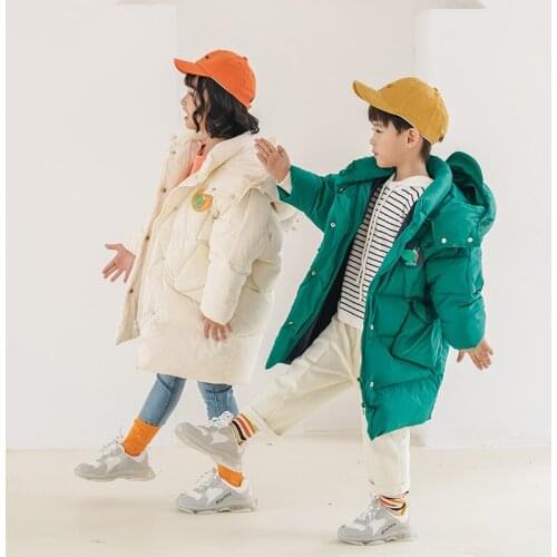 Kids Parka Puffer Jacket Boy Girl Winter Warm Down Coat Quilted Padded Water-Resistant Bubble Jacket Lightweight Outwear