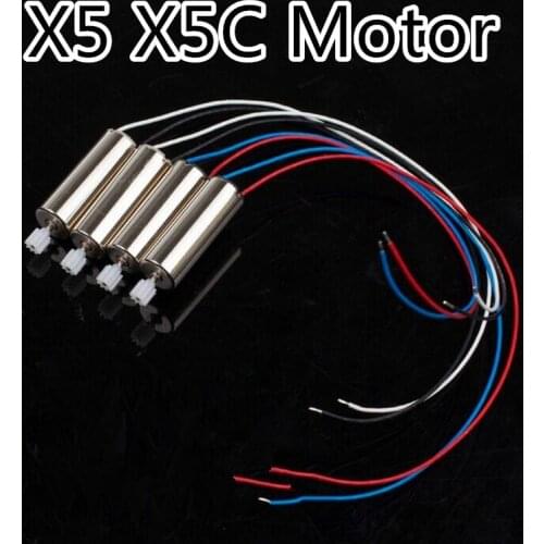 4PCS as showing SYMA X5C X5 RC Drone Motor Engine A and Engine B X5C RC Quadcopter Helicopter Spare Parts Engine Accessories