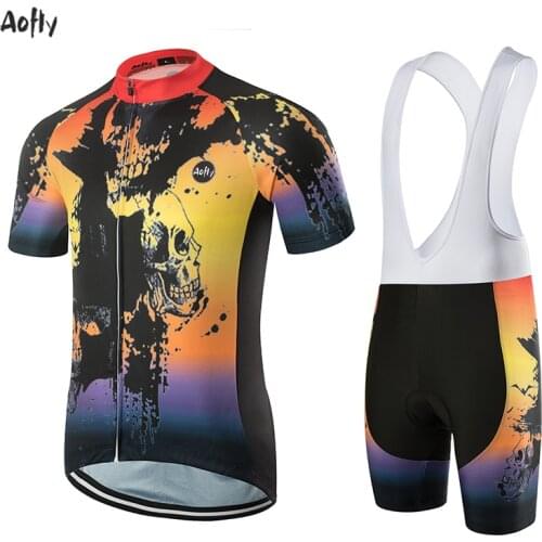 Cycling Jersey Men Bicycle Tops Summer Racing Cycling Clothing Short Sleeve Mtb Orange Purple Bike Jersey Shirt Maillot Ciclismo