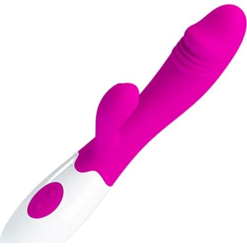 30 Vibration Modes G-Spot Dildo Vibrator Dual Vibration Smooth Silicone Waterproof Female Vagina Clitoris Women Massager