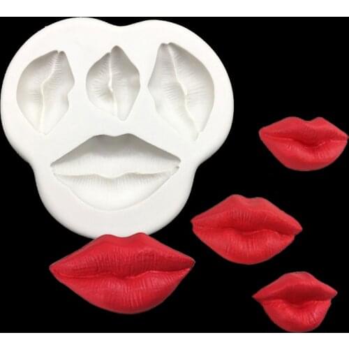 Lips Shape Silicone Sugarcraft Mold Fondant Cake Decorating Tools Baking Tools