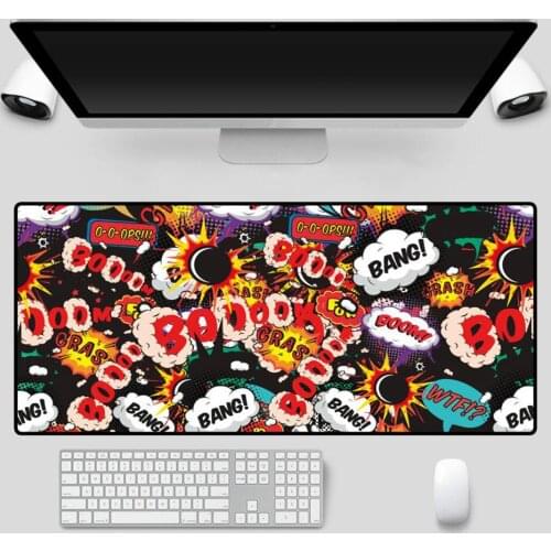 XGZ Rainbow Bomb Gaming Mouse Pad Laptop Mini PC Office Keyboard Gaming Accessories Otaku Gamer XXL Large Mouse Pad