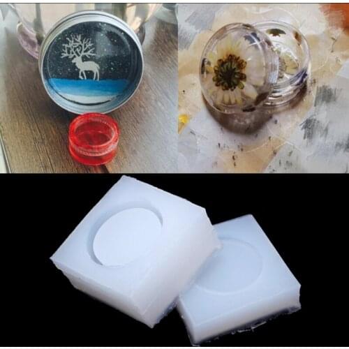 DIY Round Silicone Storage Box Mold Resin Mould Jewelry Casting Craft Handmade