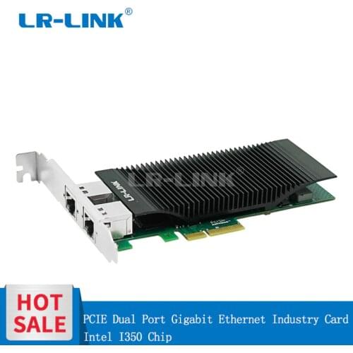 LR-LINK 2003PT Gigabit Ethernet RJ45 Industry Application PCI Express Dual Port Network Card LAN Adapter Intel I350 NIC