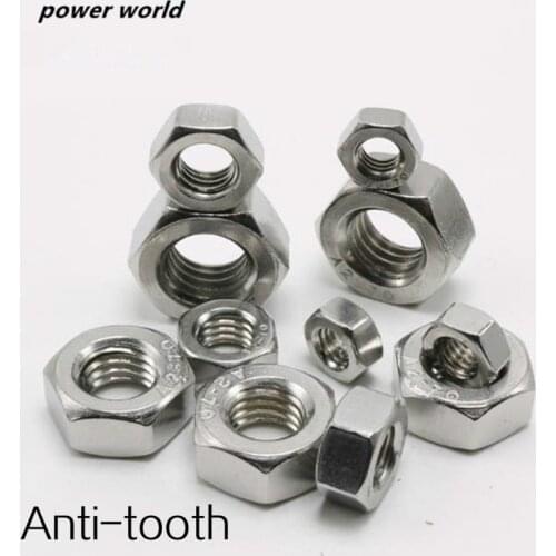 M4/M5/M6-M20 Stainless steel DIN934 Anti-Nut/Left Nut/Anti-Threaded Nut Hexagonal Nuts