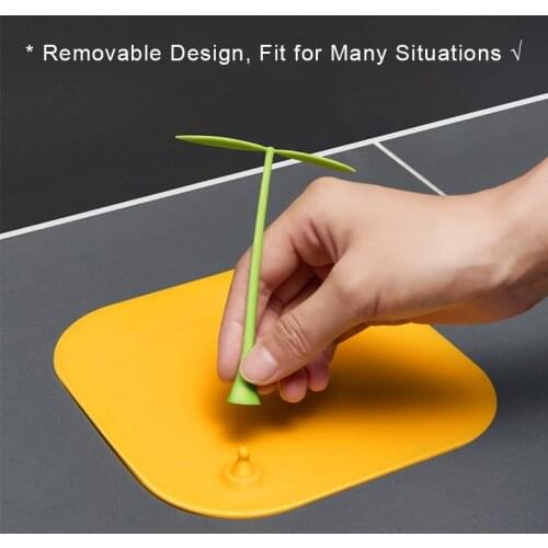Cute Silicone Floor Drain Deodorant Pad Toilet Sewer Anti Odor Floor Drain Cover Sink Water Stopper Bathroom Equipment For Home