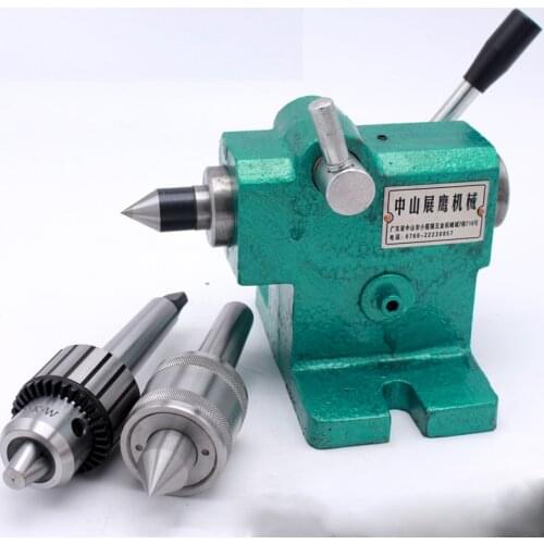 MT3 lathe tailstock assembly, fast retractable, DIY thimble for beads machine, movable center, spindle tailstock