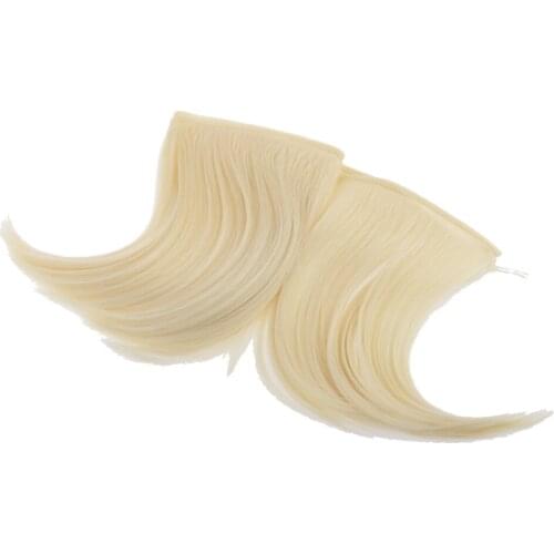 15x100cm DIY Wig Welf Fringe Hair Fits for 1/3 1/4 BJD SD Dolls Light Gold and other similar sized ball joint dolls 18-24cm