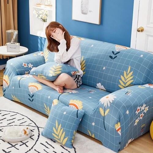 New Nordic Style Slipcovers Sofa Cover Cotton Elastic Sofa Cover for Living Room furniture Couch Cover 1/2/3/4