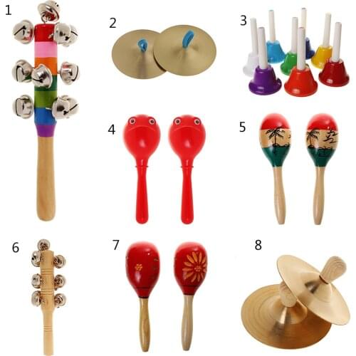 Hand Percussion Copper Cymbals for Toddlers Children Fun Play Indoor New