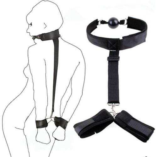 Sexy Handcuffs Collar Adult Games Fetish Flirting Bdsm Sex Bondage Slave Sex Toys For Woman Couples Gay Erotic Accessories