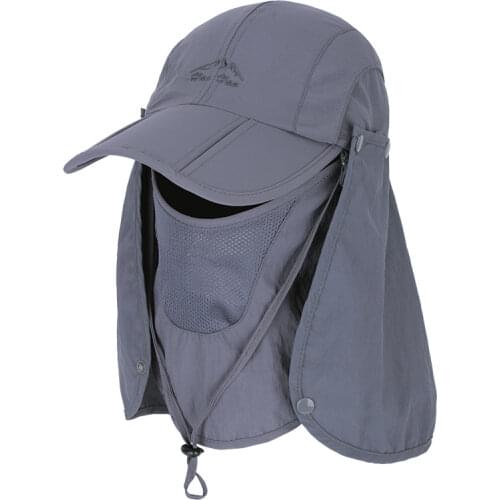 Sun Caps UV 50+ Protection Hats with Neck&Face Flap Cover for Cycling Hiking Fishing Garden Hunting Outdoor Camping
