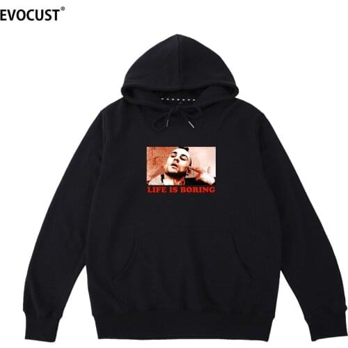 Life is Boring Taxi Driver Letters Print Harajuku fashion casual hip hop Hoodies Sweatshirts men women unisex Cotton