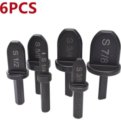 6pcs Imperial Tube Pipe Expander Support for Air Conditioner Conditioning Swaging Tool 7/8 3/4 5/8 1/2 3/8 1/4 Inch