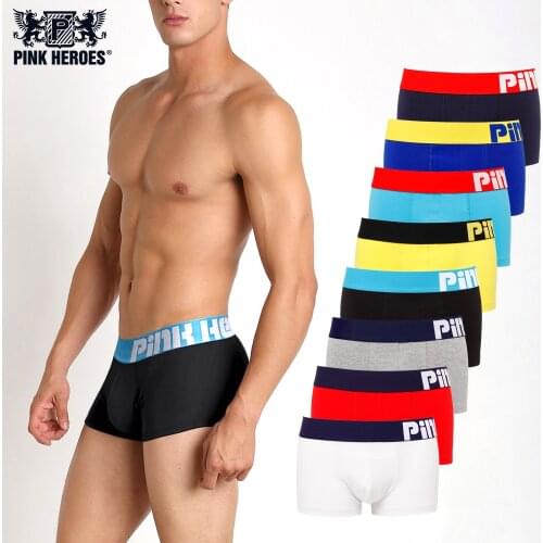 8 Colors Sexy Men Boxers Popular Plus Size Underwear Breathable Cotton Spandex Underpants Panties Solid Man Shorts Boxers