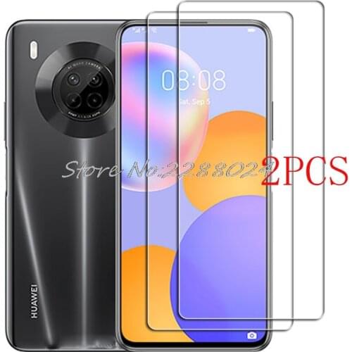 2PCS FOR Huawei Y9a Tempered Glass Protective on Huawei Y9a FRL-22, FRL-23 6.63" Screen Protector Glass Film Cover
