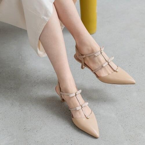 2020 summer new pointed bow bow toe sandals women fashion wild temperament fine heel women shoes Z846