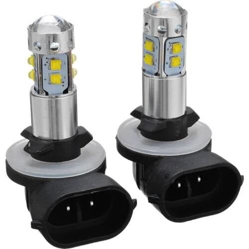 1 Pair 881LED 100W Car Headlight Bulbs 360 Degree Beam Angle Refit Automobile Headlamp For Polaris Sportsman 300 400 450 500