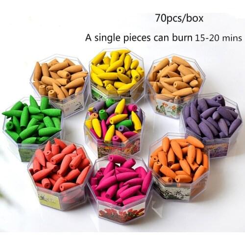 3.5cm Big Cones Backflow Incense Bullet Backflow Incenses Sandalwood Rose Jasmine Multiple Choices Tower Incense 15-20 Minutes