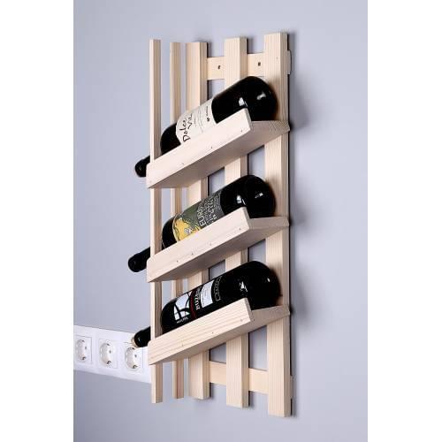 3 Floors Natural Wooden Wine Stand Wine Rack Wall Mounted Wine Rack Wooden Wine Rack