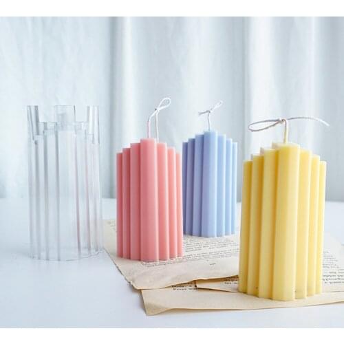 3D Plastic Candle Mold Trapezoidal Iceberg Candle Mould DIY Candle Making Mold Plastic Acrylic Building Blocks Candle Soap Mould