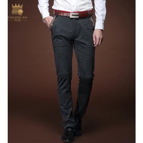 Free Shipping New fashion male mens casual personality Trousers spring business Slim long pants influx straight jeans 15801