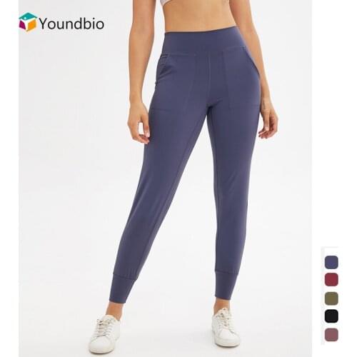 YOUNDBIO Seamless Women Sport Home Yoga Pants Gym Fitness Push Up Anti Cellulite Harem Pants Running Plus Size Home Tights