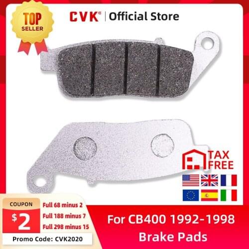 CVK Front Brake Pads Disc Pad Disks FOR Honda CB400 1992-1998 CB-1 1992 1993 1994 1995 1996 1997 1998 Magen Accessories