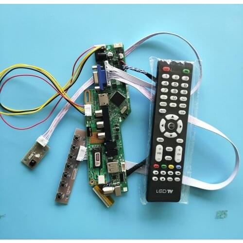For LP156WH1-TLA3 30pin HDMI VGA AV TV New Driver Board 1 lamps 15.6" Digital Signal Controller USB Module 1366X768