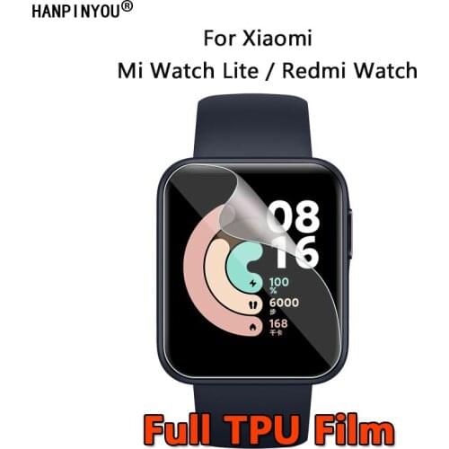 For Xiaomi Mi Watch Lite / Redmi Watch Wrist Smart Bracelet Clear Soft TPU Full Cover Film Screen Protector (Not Tempered Glass)