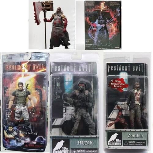 NECA Chris Redfield Figure Biohazard Executioner Majini Action Figure Toy Horror Gift For Halloween Doll 18cm