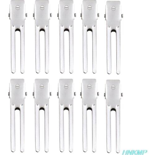 Hot Sale Prong Metal Alligator Clips With Bulk Craft DIY Hair Clip Durable Hair Accessories Hair Pin Hairdressing Tools 10pcs